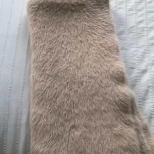 Urban Outfitters Fuzzy Pink Scarf